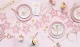 Light Pink Star Banner Baby Shower, 290x16.5 cm