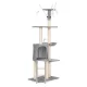 Petsi Cat Scratching Post with House and Hammock Grey 134 cm