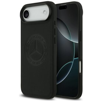 Mercedes Leather Vintage Logo MagSafe Case for iPhone Air Black