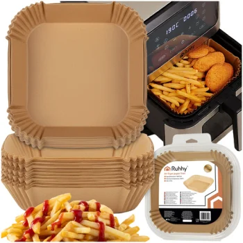 Ruhhy Air Fryer Paper Liners, 16x16 cm, 100 pcs