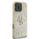 Guess Fixed Glitter Big 4G Case for iPhone 16 Pro - Gold