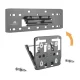 Maclean TV Wall Mount for Samsung QLED 75\", 50kg, Black