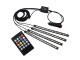 Car Interior RGB LED Strip Lights with Remote Control