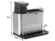 Kitchen Sink Organizer with Soap Dispenser and Sponge Holder, 340ml, Silver/Black