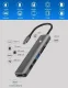 Extra Digital USB-C Adapter HDMI, 3x USB-A, SD, TF, PD 100W, Space Gray