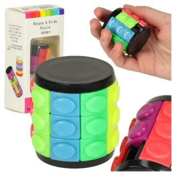 Logic Puzzle Game - Rotating Cylinder, 3 Rows