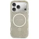 Guess IML Peony Dot MagSafe Case for iPhone 17 Pro, Beige