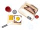 Koka rotaļu tosteris bērniem, balts + aksesuāri | Wooden toaster toy for children, white + accessories