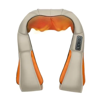 Shiatsu Back Shoulder & Neck Pillow Massager with Heat, Beige
