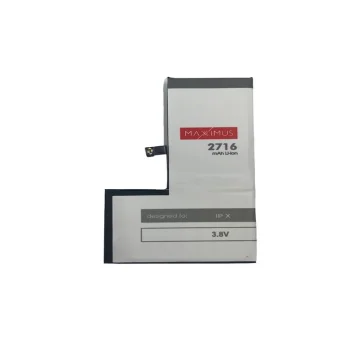 Maxximus Battery for Apple iPhone X, 2716 mAh (616-00346)