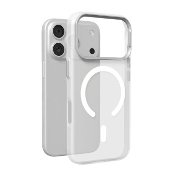 Puro Lightfeel Case for iPhone 17 Pro with MagSafe, Transparent/White