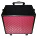 Professional 3-in-1 Rolling Makeup Train Case 61x36x25 cm, Black and Pink