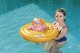 Inflatable swim ring with seat for babies, BESTWAY 32096, orange