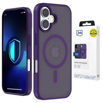 Phone Case 3mk Smoke MagCase iPhone 17 Purple Translucent