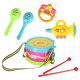 Kids Toddler Music Musical Instruments Rattles Set, Drum