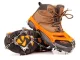 Ice Cleats for Shoes and Boots, Anti-Slip Traction Grips for Hiking, 36-40, Orange