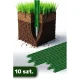 Plonos PL-940 Plant Supports 120 cm, Green, 10 Pcs