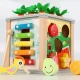 Bakalu Wooden Educational Activity Cube with Xylophone and Sorter