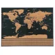 World Map Scratch Card Poster Best Gift for Traveler 23443