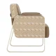 Salon Waiting Room Chair Omega Grandeur, light brown