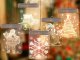 3D Stained Glass Window Decoration, Christmas Bells Lights