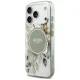 Guess IML Flower & Tonal Circle MagSafe Phone Case Cover iPhone 17 Pro - green