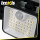 Izoxis 26875 Solar Motion Sensor Light 180 LED Outdoor Waterproof IP65