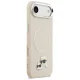 Karl Lagerfeld Karl & Choupette Pins MagSafe Case for iPhone Air Beige