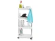 Bathroom / Kitchen Rolling Storage Cart, 4 Tiers, White