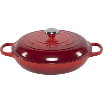 Le Creuset Gourmet shallow cast iron casserole, 30 cm, cerise