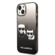 Karl Lagerfeld K&Choupette Centered Grad Case for iPhone 14 Plus - Black