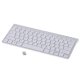 Wireless Bluetooth keyboard for Smart TV, silver