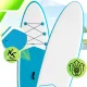 AquaPaddle Cruise SUP Board, 335x84x15 cm, 180 kg, Orange/Green