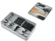 Two-Tier Cutlery Drawer Organizer, Grey