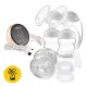 4FIZJO TWIN Double Electric Breast Pump, Pink and White