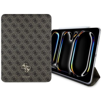Guess Magnetic 4G Big Logo Case for iPad Pro 13" 2024 Brown