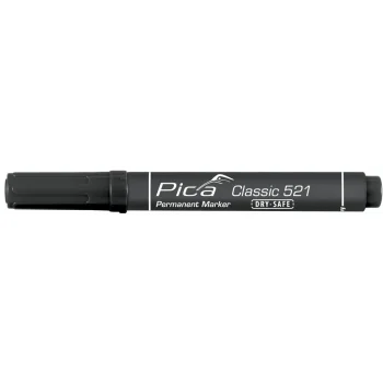 Pica 521 Permanent Marker 2-6 mm, Wedge Tip, Black