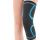 Elastic Knee Brace Stabilizer Support 2-Pack Size L, Black-Blue