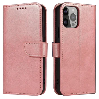 Hurtel Xiaomi Redmi Note 12 5G / Poco X5 5G Flip Wallet Case, Pink