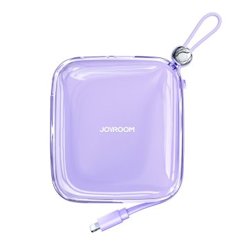 Joyroom powerbank 10000mAh Jelly Series 22.5W with built-in Lightning cable purple (JR-L003)