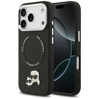 Karl Lagerfeld Karl & Choupette Pins MagSafe Phone Case Cover iPhone 17 Pro - Black