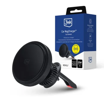 3mk Car MagCharger Wireless Charger Car Holder for Air Vent - Black