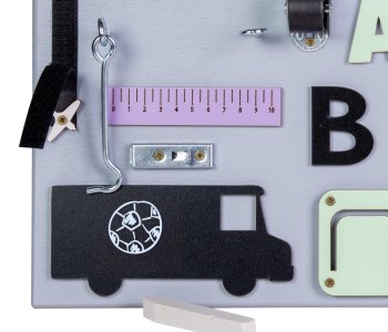 Educational Toy Wooden Manipulation Sensory Busy Board, 50x37.5cm