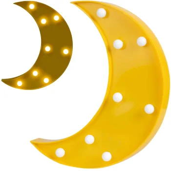 Nukido 740920 Moon Kids Night Light, LED, Battery Operated