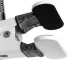 24 LED Desk Lamp with Clip, USB, White/Silver