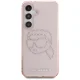 Karl Lagerfeld Rhinestones K. Head Logo Case for Samsung Galaxy S25 Pink