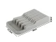 Knife Drawer Organizer, 9 Compartments, Grey