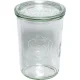 WECK Mold Jar 850 ml Glass Jars with Lids, Set of 6