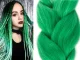 Synthetic Hair for Braids Ombre, Green