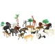 Animal Figures Set with Storage Box (59 pcs)